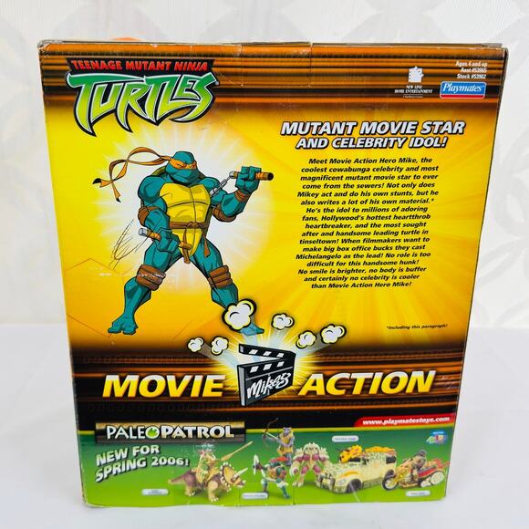 Teenage Mutant Ninja Turtles Michaelangelo Movie Figure w/TMNT 3 DVD Bonus Pack - Picture 6 of 16